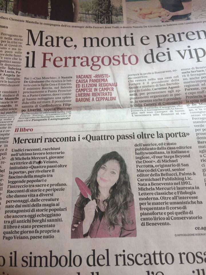 Michela Mercuri sul quotidiano di Napoli: Il Mattino
